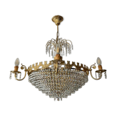 Waterfall chandelier with crystal tassels