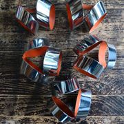 Raak 70s waterfall chandelier with 5 chrome lights