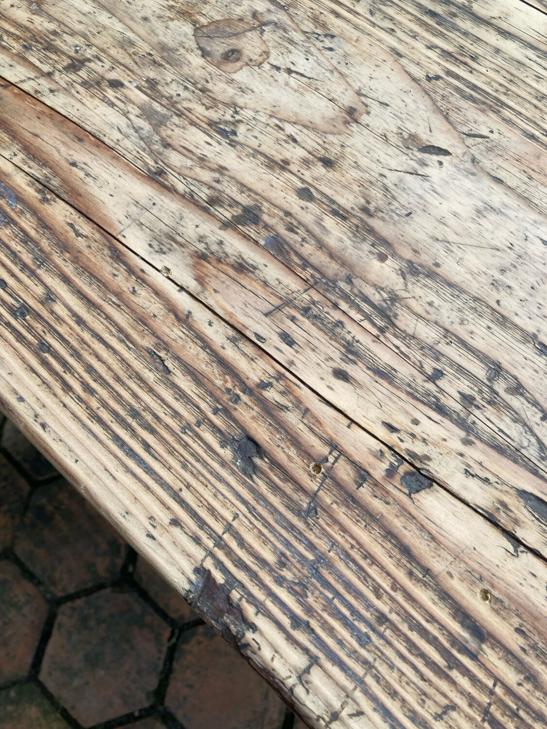 Old farmhouse table