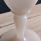 Vintage Italian White Nude Pink Opaline Soliflore Vase