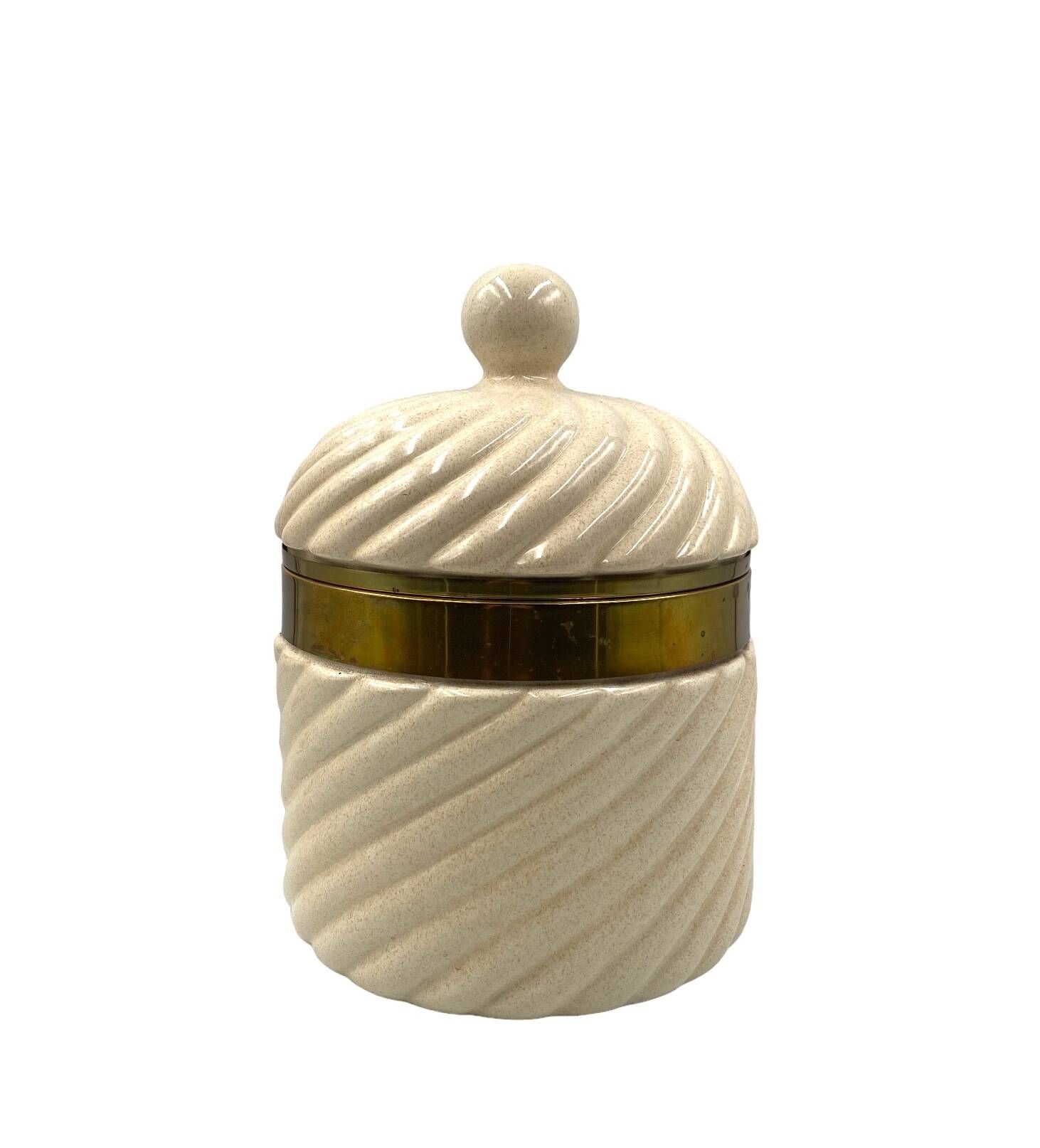 Tommaso Barbi, White Ice Bucket / jar, B Ceramiche Italy, ca. 1970