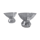 Two crystal candlesticks
