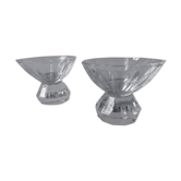 Two crystal candlesticks
