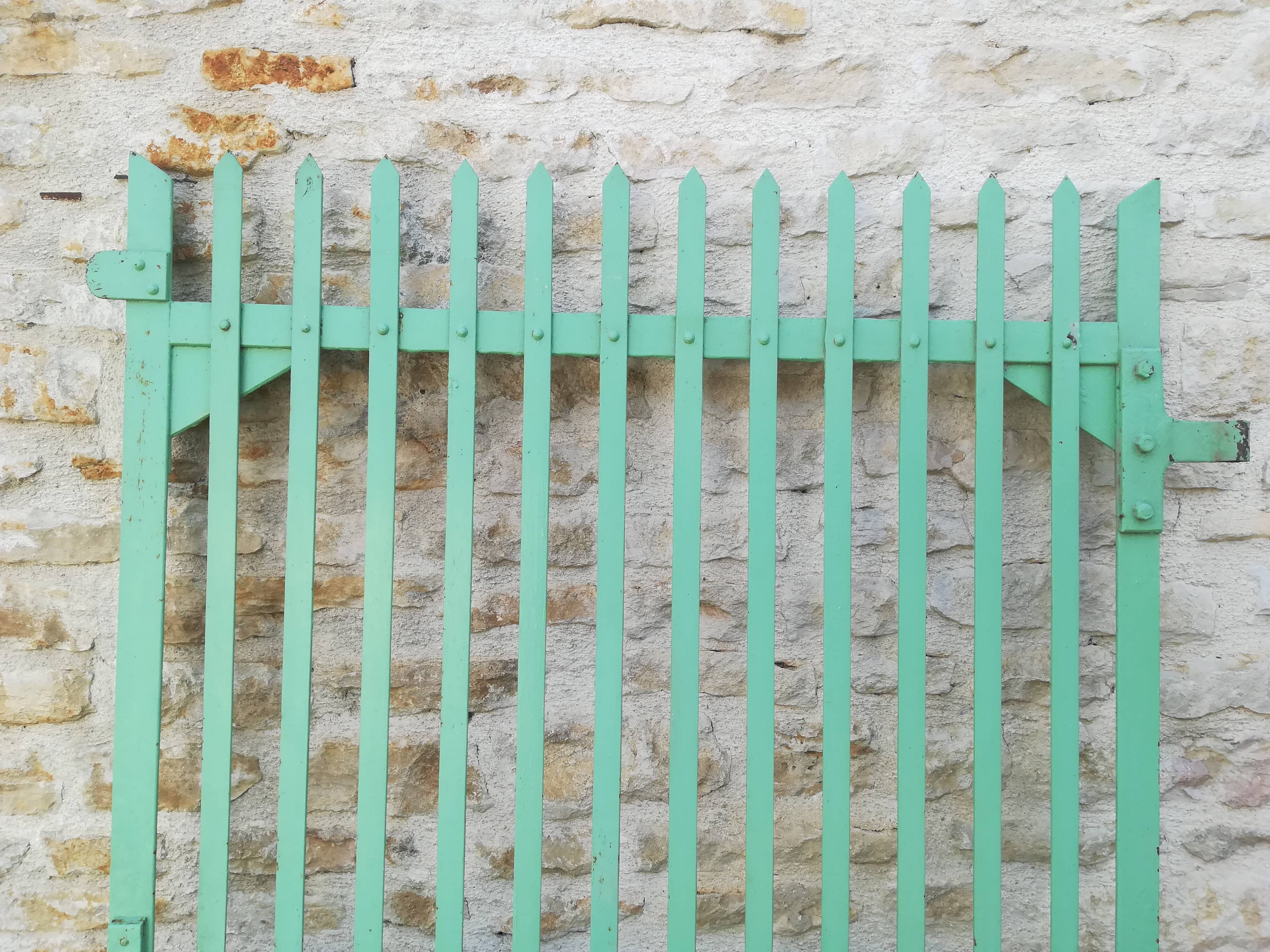 Plain riveted iron gate