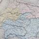Old Spain, printed map from 1852.