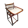 Vintage rattan high chair