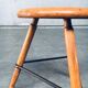 Industrial Low Tripod Stools, Belgium, 1950s, Set of 3
