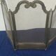 Pare feu en laiton grillagé 3 volets accessoire cheminée H 62 cm