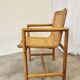 Vintage Wooden Cane Armchair by Branko Ursic: Mid-Century Lounge Chair