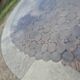 Sheaf of wheat bamboo dining table glass top McGuire 1970s