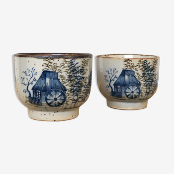 Coffee cups duo Jane Chinese motif