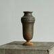 Pair of Art Deco vases in patinated metal