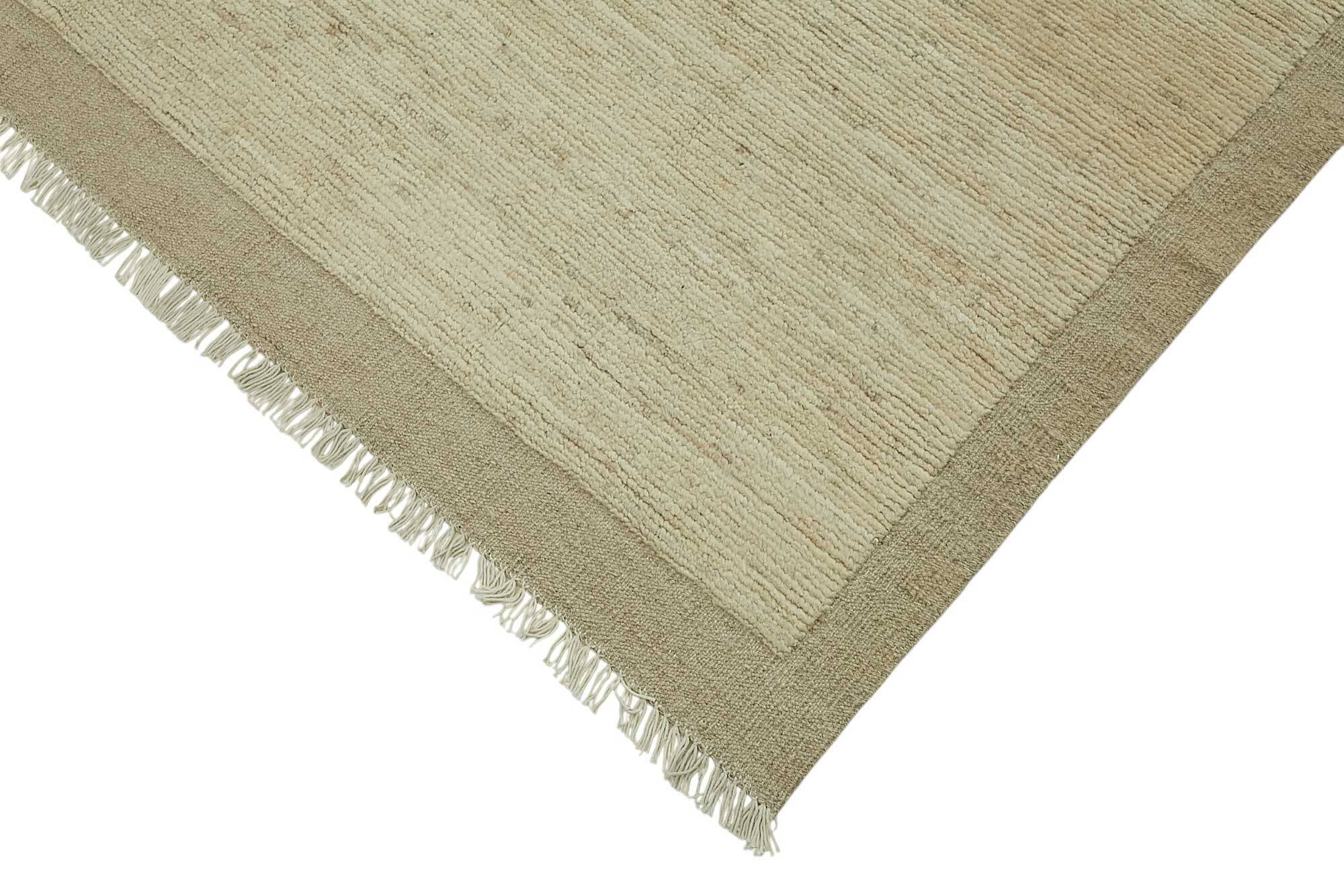 Handmade Tribal Decorative 253 cm x 310 cm Beige Wool Carpet