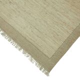 Handmade Tribal Decorative 253 cm x 310 cm Beige Wool Carpet