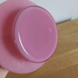 Vase italien en opaline rose