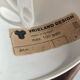 White metal pendant lamp Vrieland Design 1970s