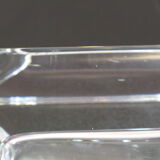Cube/ Square shaped crystal ashtray Sevres France