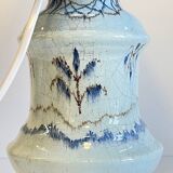 Chic vintage blue ceramic lamp