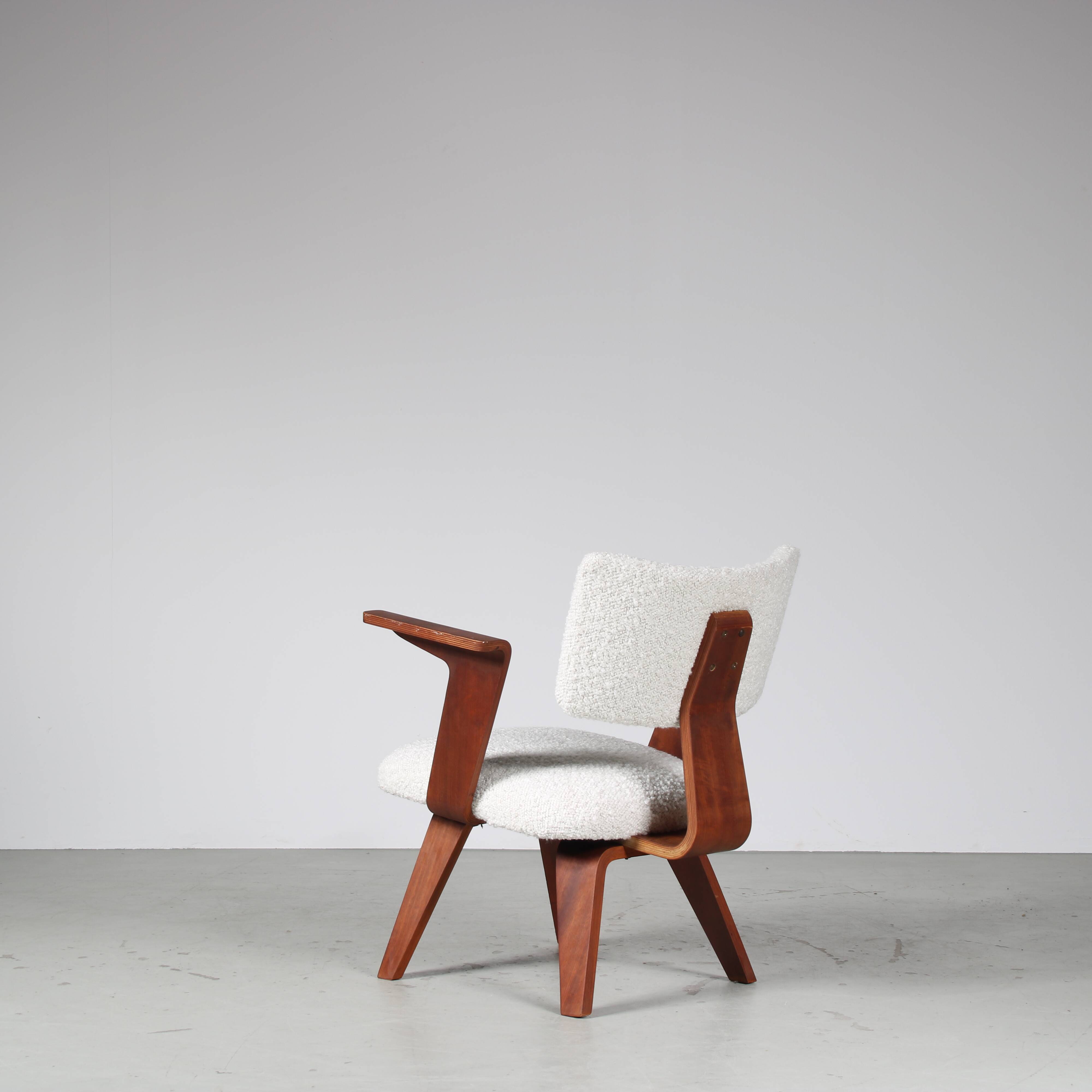 Cor Alons Easy Chair for De Boer Gouda, Netherlands 1950