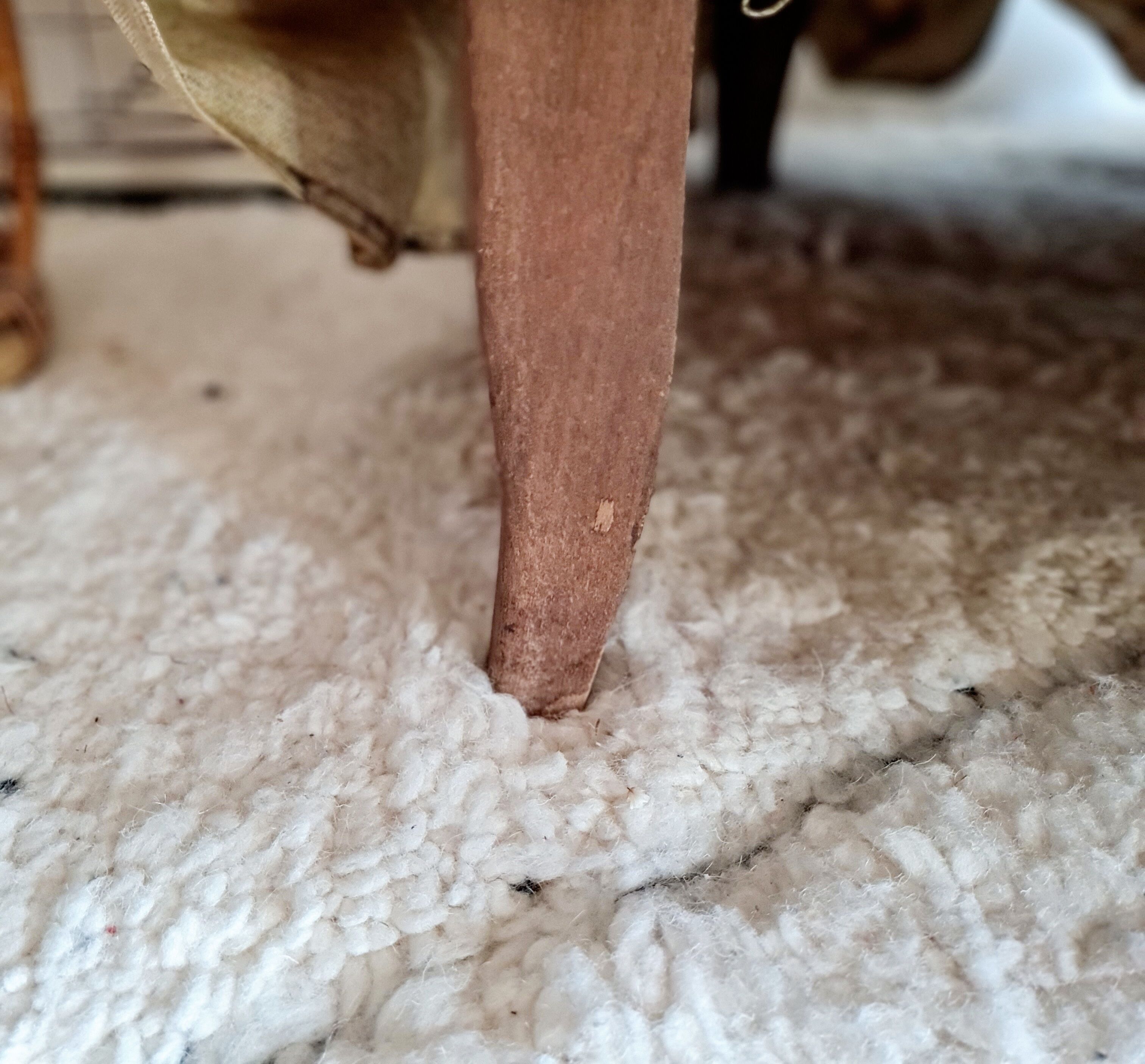 Antique flowered toad armchair