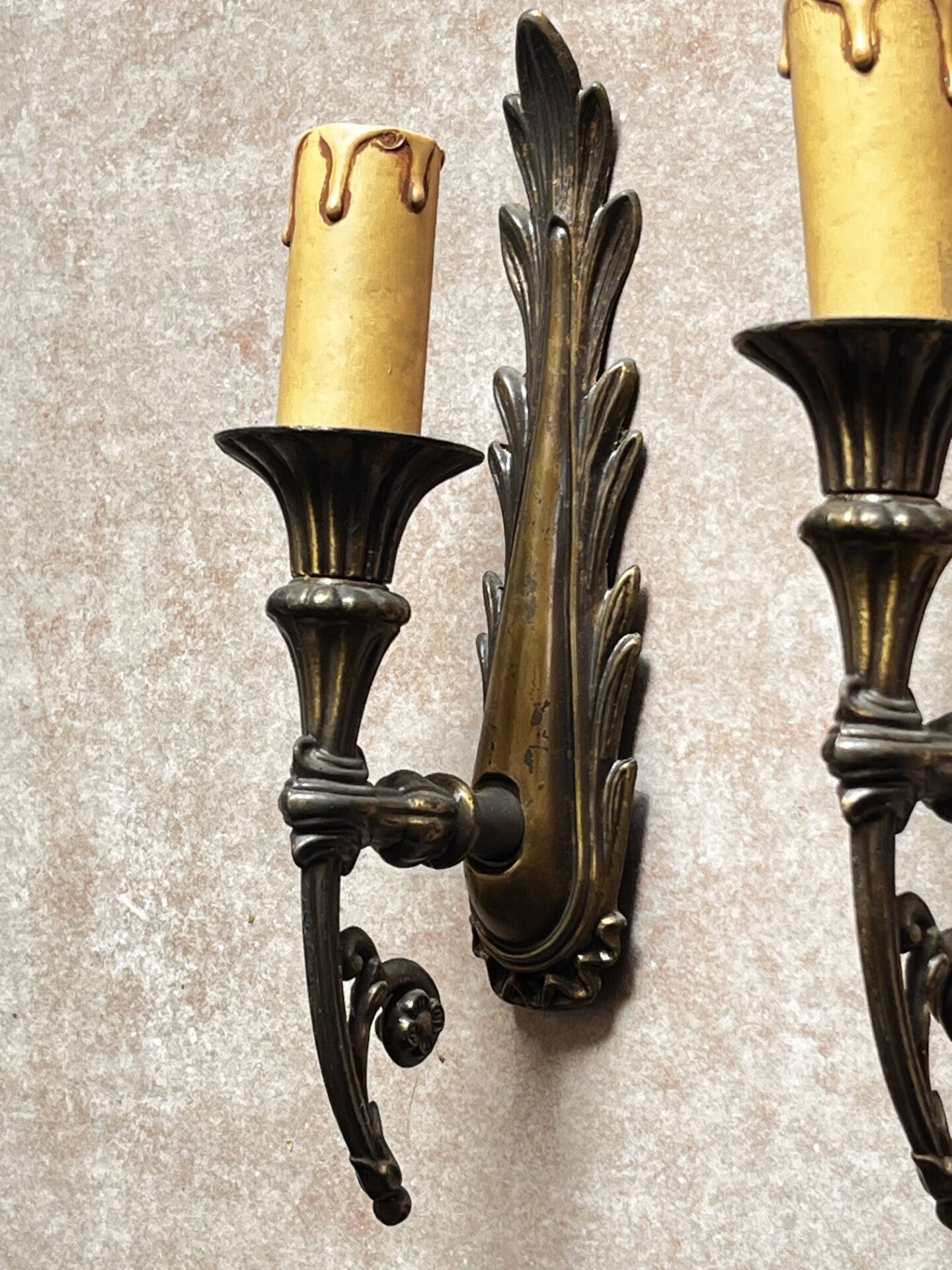 Pair of antique wall sconces