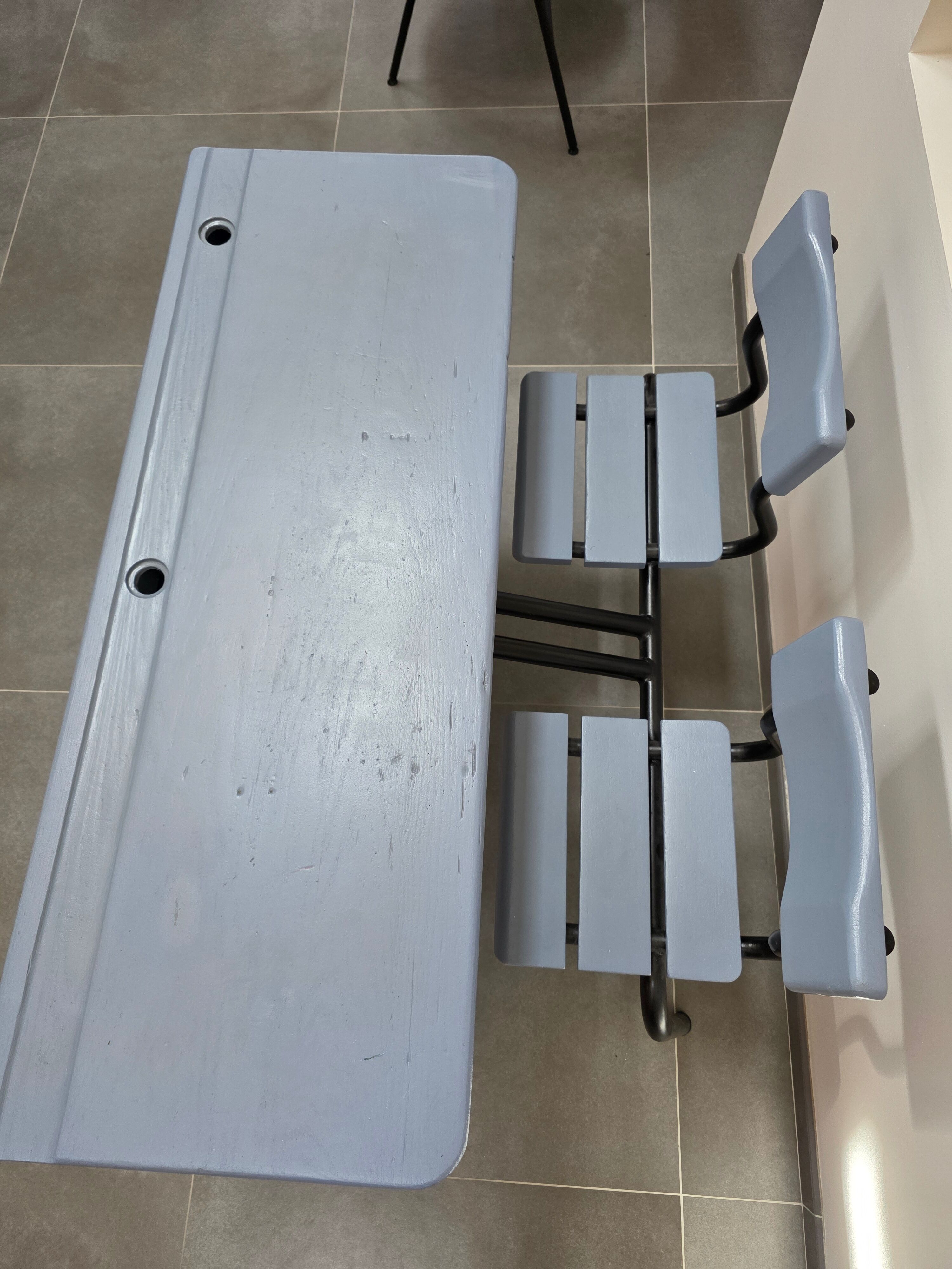 Renovated school desk for 2 – Ideal for the new school year.