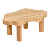 Table basse ronde PLOT-P4 - chêne clair scandinave
