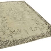 Hand-knotted turkish beige rug 190 cm x 293 cm