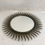 Former mirror sun contour metal vintage decoration