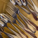 Apollo cutlery series silver metal art deco style