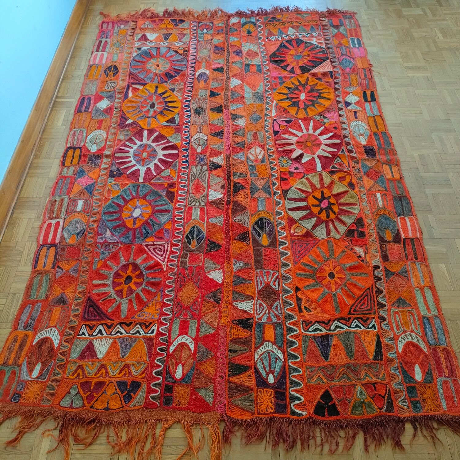 Vintage Kathmandu carpet 155 x 250