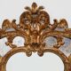 Rococo style gilt mirror with marbled glass border by Deknudt, Belgium, 197