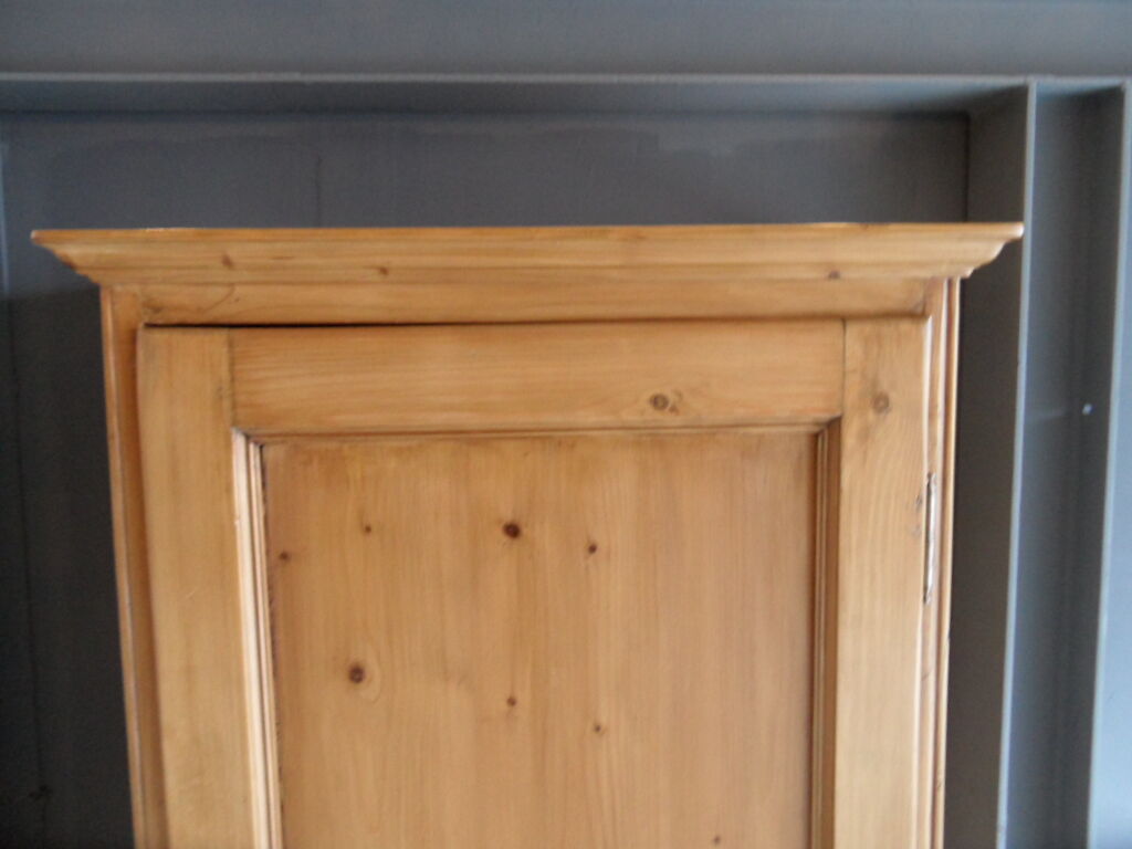 Antique pine one door cabinet