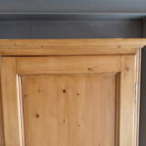 Antique pine one door cabinet