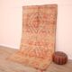 Peach Vintage Moroccan Rug 163 x 289 cm, Berber Wool Rug, Handmade Boho Rug