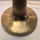 Antique Second Empire Napoleon III table lamp, 1870, brass and opaline glass