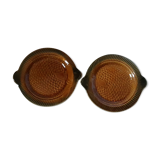 Lot of 2 dishes fish shaped Sarreguemines. Lot no. 1