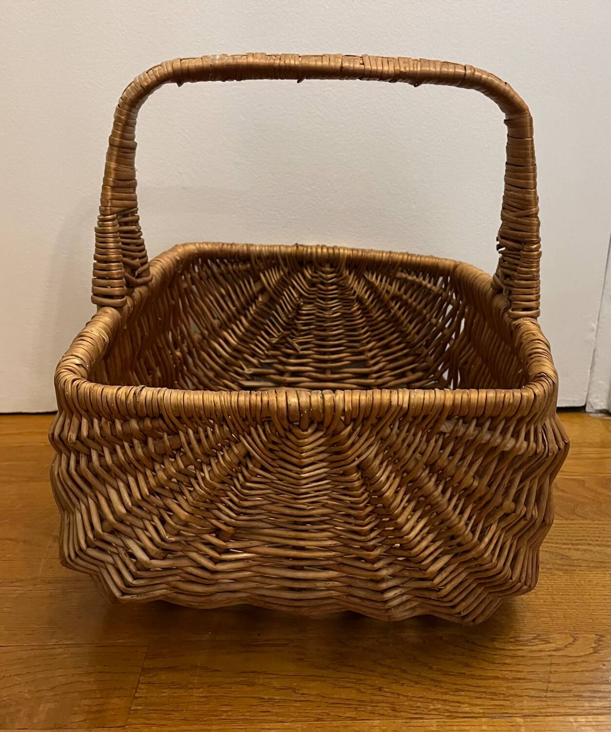 Vintage wicker basket