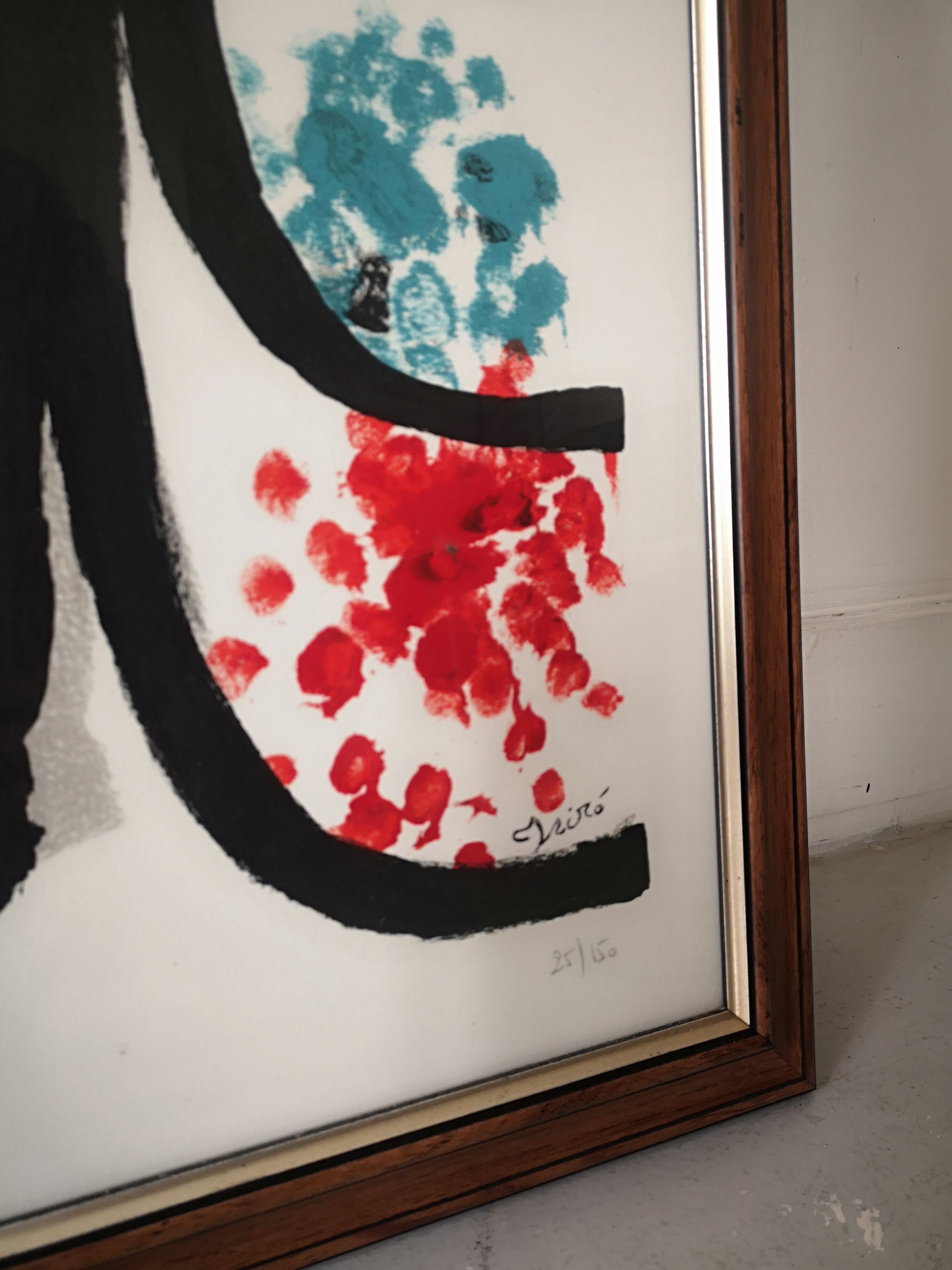 lithograph of execution of Miro, 25/150 copies, FIAC 1995