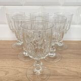 Set of 6 Luminarc Lance red wine glasses