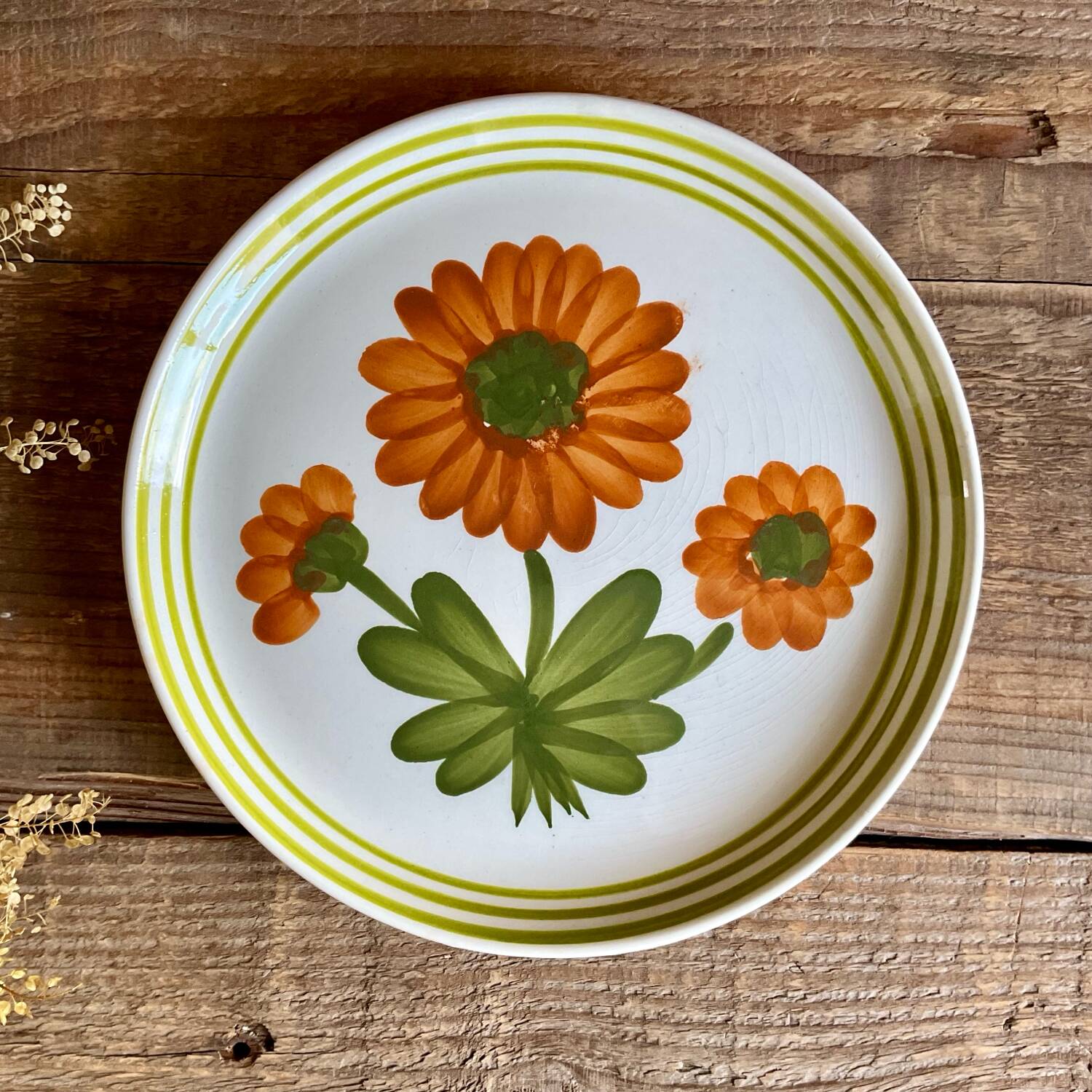 4 sarreguemines and digoin dessert plates