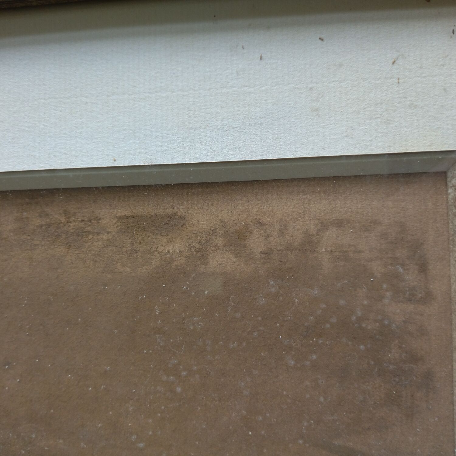 Tableau peinture sur papier autoportrait Pierre Jérôme