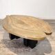 Engraved brass coffee table