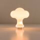 White opaline glass mushroom lamp from Peill & Putzler, Germany 1960s