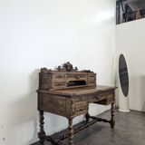 Louis XIII style oak desk