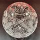 18cm cut crystal ball vase