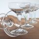5 bistro champagne glasses