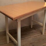 Table d’appoint 90,8x50,8cm pieds compas vintage