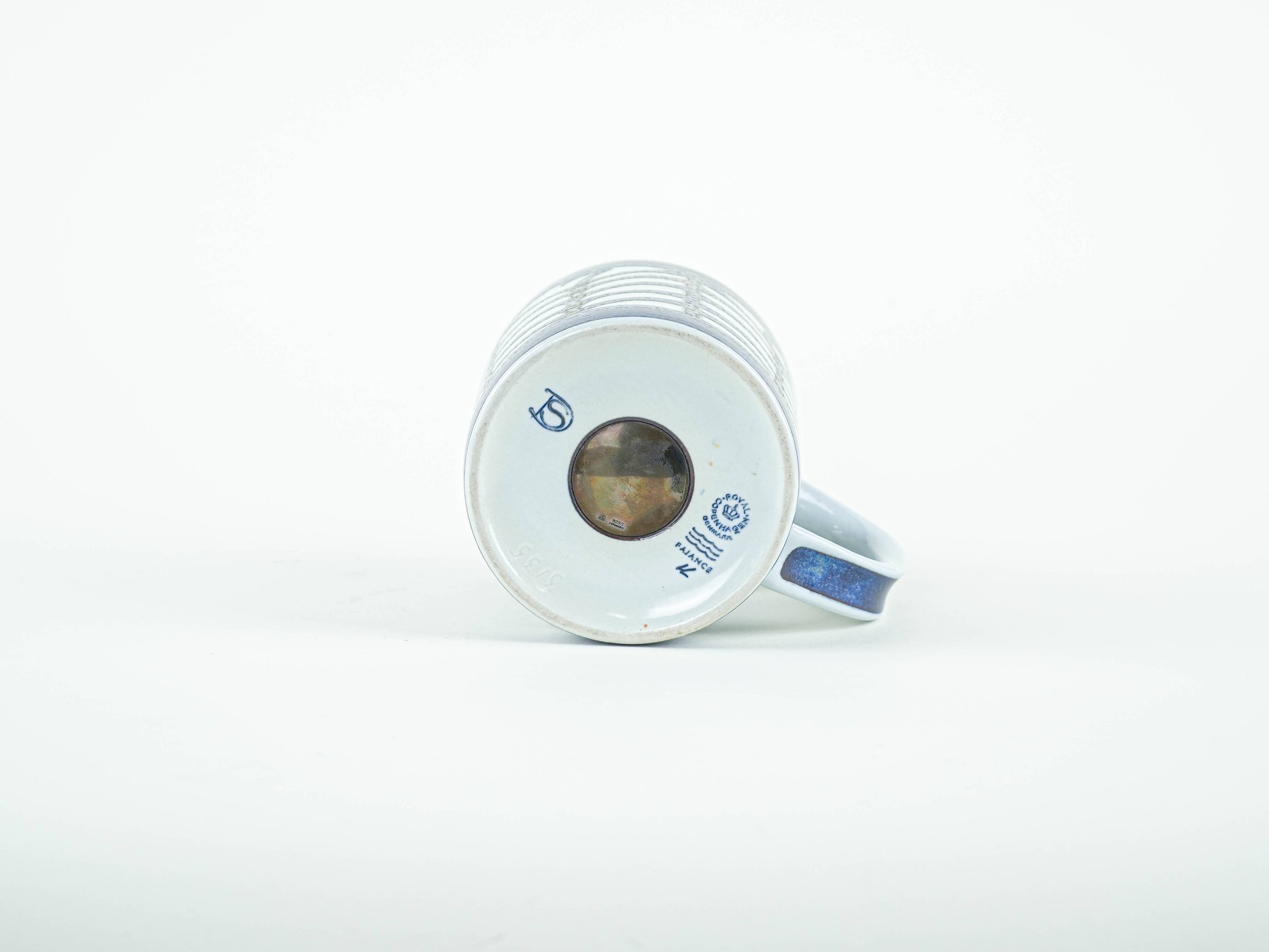 Porcelain mug, Danish design, 1970s, manufacturer: Royal Copenhagen