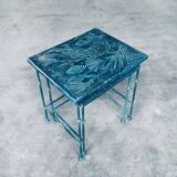 Postmodern Handmade Nesting Table Set by J. Berdou, France, 1980s, Set of 2